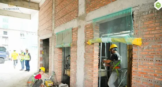 Công đoạn thi công lắp đặt tại các tháp, tháng 09/2025