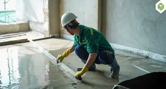 Công tác cán nền căn hộ, tháng 10/2025