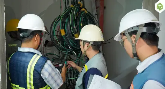 Công tác kiểm tra cáp nguồn điện nhẹ, tháng 10/2025