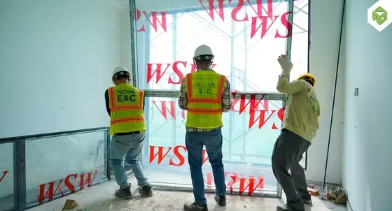 Công tác thi công cửa nhôm kính, tháng 10/2025