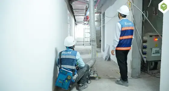 Test khói đường ống thông gió hành lang, tháng 10/2025