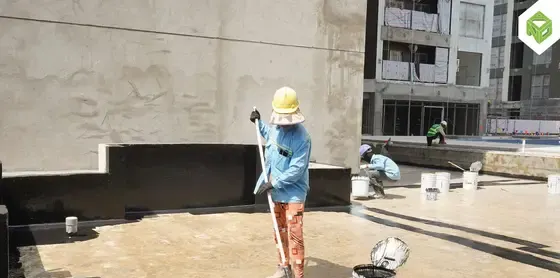 Sơn chống thấm khu vực hồ bơi tầng 3, tháng 03/2026