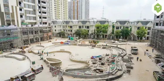 Thi công tiện ích nội khu, tháng 04/2026
