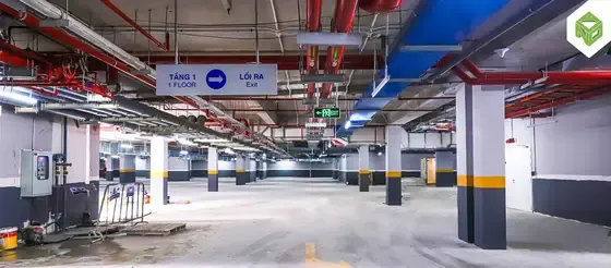 Ảnh thực tế tháng 6/2026: hầm gửi xe
