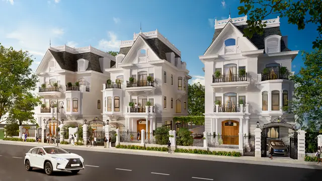 Phối cảnh biệt thự tân cổ điển