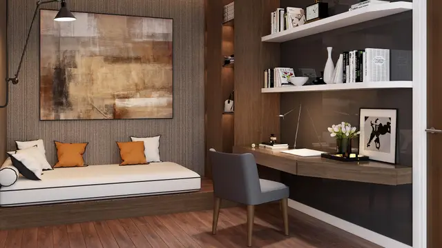 Phối cảnh góc làm việc