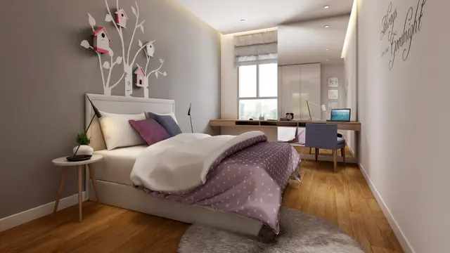 Phối cảnh phòng ngủ nhỏ